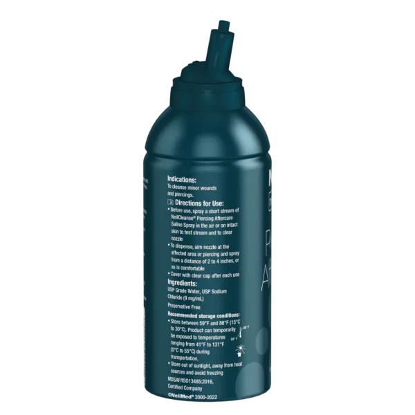 NeilMed Piercing Aftercare Spray 177ml – sóoldatos spray friss piercinghez