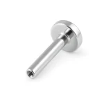 Talpas piercing szár 1.2 mm-es átmérővel – belső menetes labret, polírozott titánium