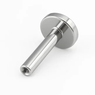Talpas piercing szár 1.6 mm-es átmérővel – belső menetes labret, polírozott titánium