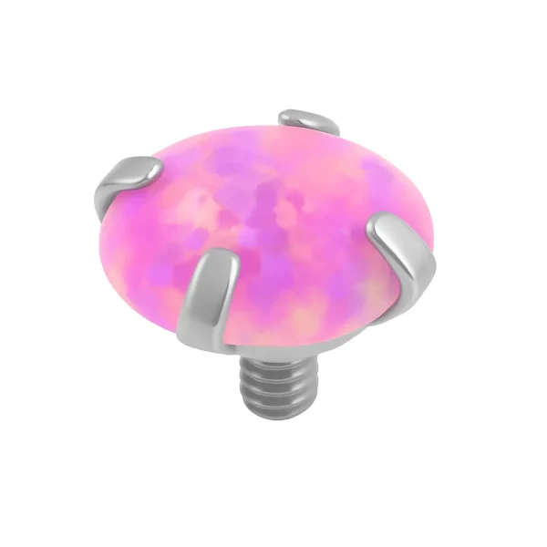 pinchys_hot_pink_opal Hot Pink opál piercing fejrész