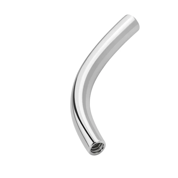 Implantátum minőségű titánium banán piercing szár belső menettel, 1.2 mm átmérővel