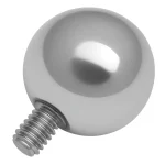 Titánium piercing golyó 1.6 mm-es szárhoz, 2–8 mm-es külső menetes kivitelben