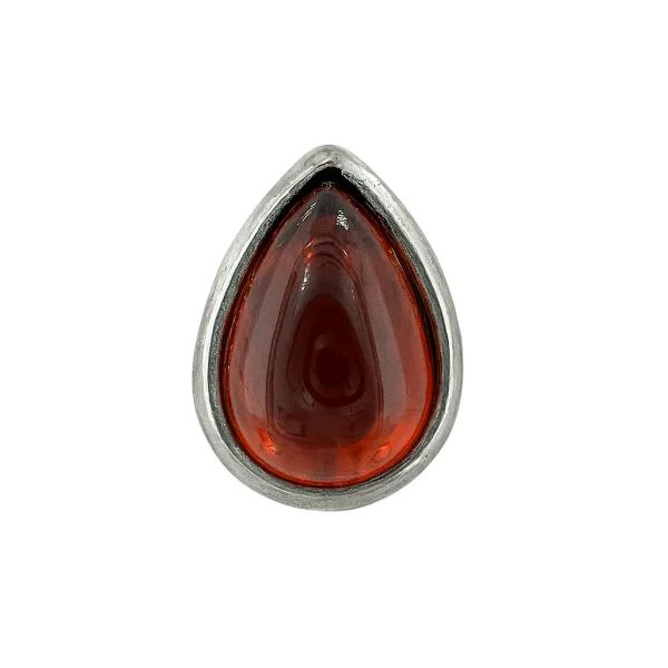 Red Agate – Vörös Achát Harmatcsepp Fejrész természetes kőből, titán foglalatban.