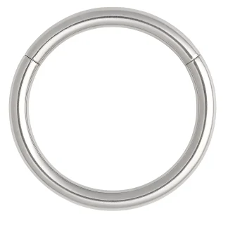 Zárt titánium zsanéros karika piercing 1.0 mm vastagsággal