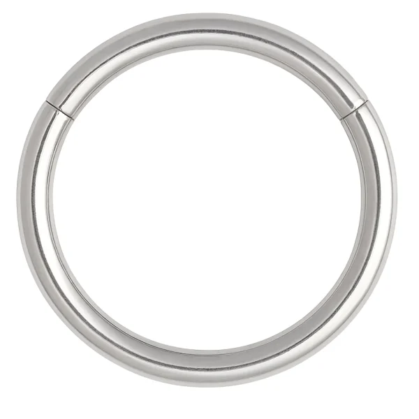 Zárt titánium zsanéros karika piercing 1.0 mm vastagsággal