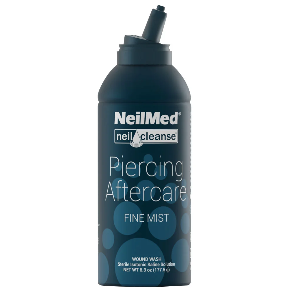 NeilMed Piercing Aftercare Spray 177ml kiszerelés, steril finom permet piercingekhez