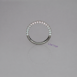 Grace pavé foglalású cubic zirconia köves titán zsanéros piercing karika