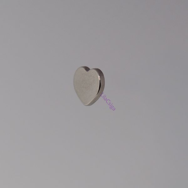 Titán szív alakú piercing fejrész Titán szív alakú piercing fejrész belső menetes szárhoz