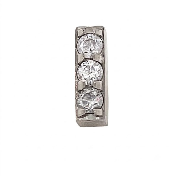titan-harom-koves-teglalap-piercing-top Három köves téglalap alakú titán piercing top, mikro-foglalatú cirkónia kövekkel