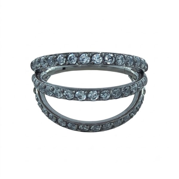 triple-orbit-cubic-zirconia-titan-karika Triple Orbit Cubic Zirconia háromsoros csillogó cirkónia köves titán piercing karika