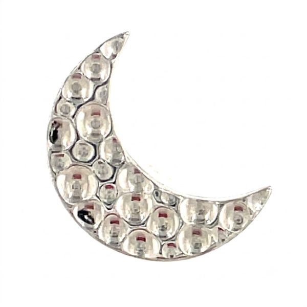 Hammered Crescent Moon félhold alakú titán piercing fejrész
