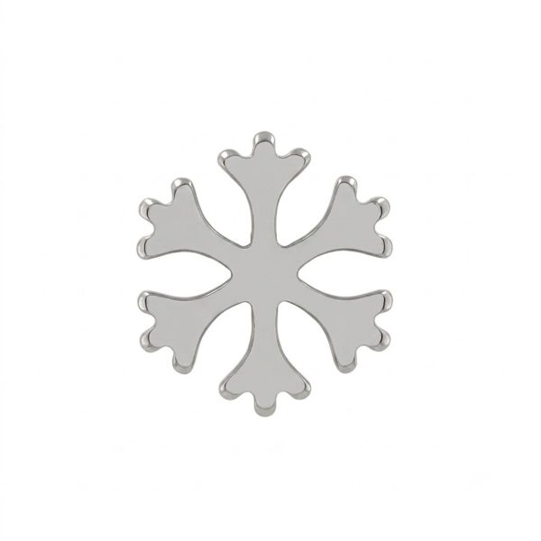 Snow Flake hópehely alakú titán piercing fejrész
