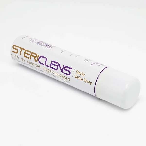 Stericlens 240 ml - Fekvő nézet Fektetett Stericlens 240 ml-es steril sósoldat spray