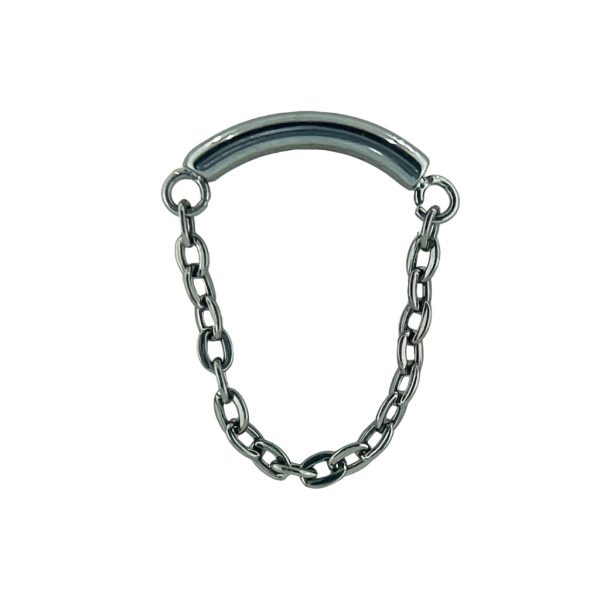 Ammon íves titán piercing lánc lógó lánccal